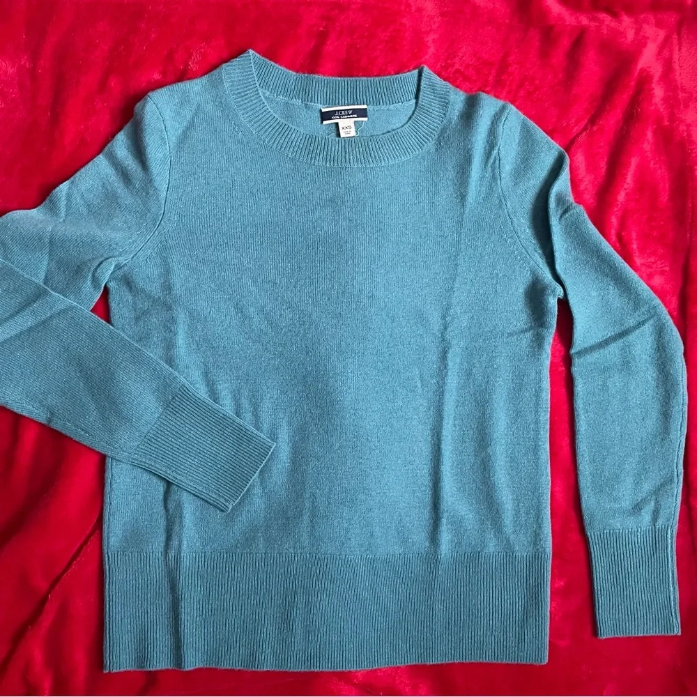 J. Crew Teal Cashmere Sweater